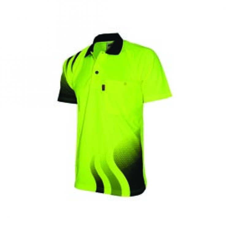 DNC Workwear WAVE HIVIS SUBLIMATED POLO