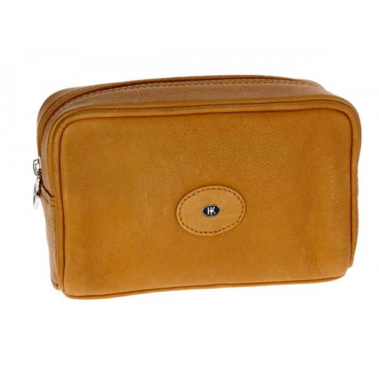 Europa Brands Hans Kniebes Dresden Leather Toiletry Bag