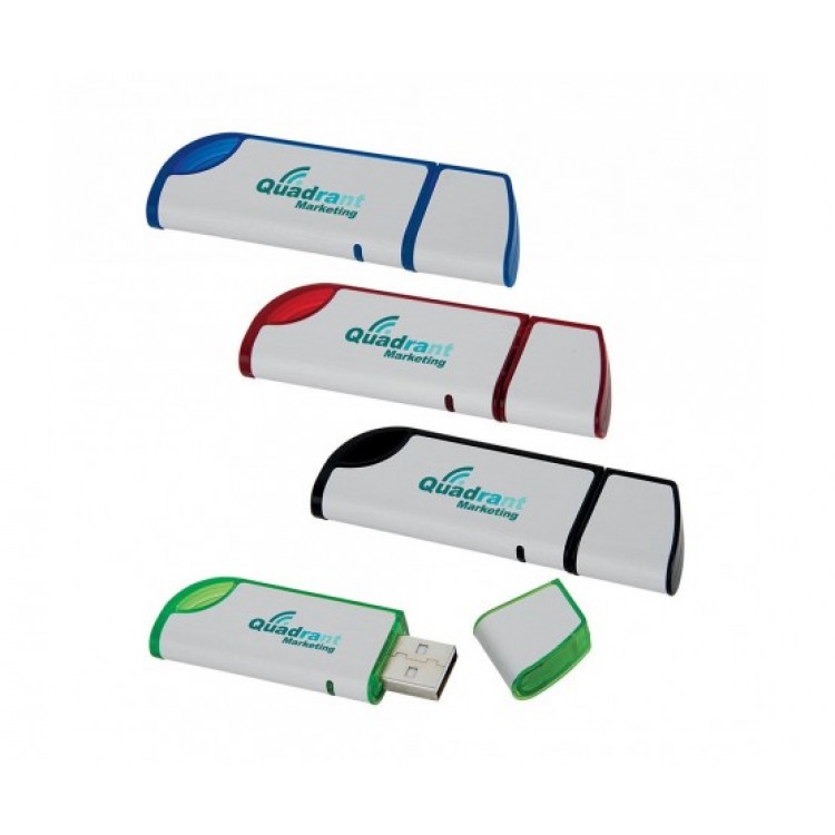 Slanted USB 2.0 Flash Drive - 4GB