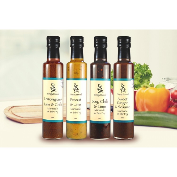 Gourmet Gift Simply Stirred Marinade 4 Pack