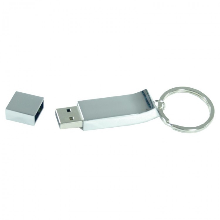 Promotional Solutions IT Chrome Keyring Flash Drive