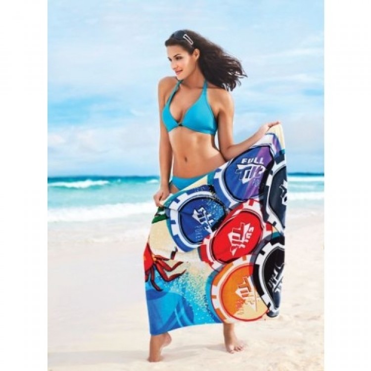 Simba Towels Indent Fibre Reactive Large Printed Beach Towel | IP109