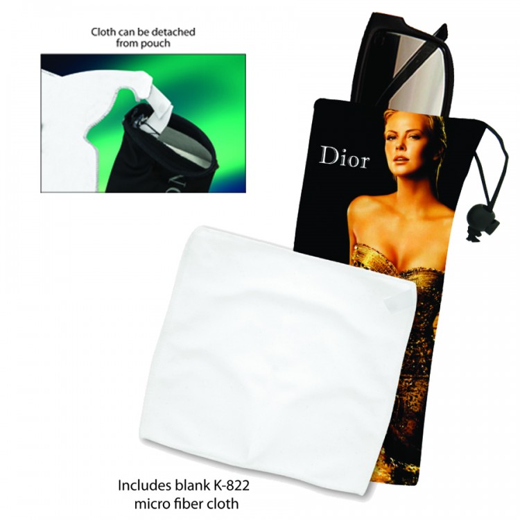 High Caliber Micro Fibre Sunglass Pouch and Cloth