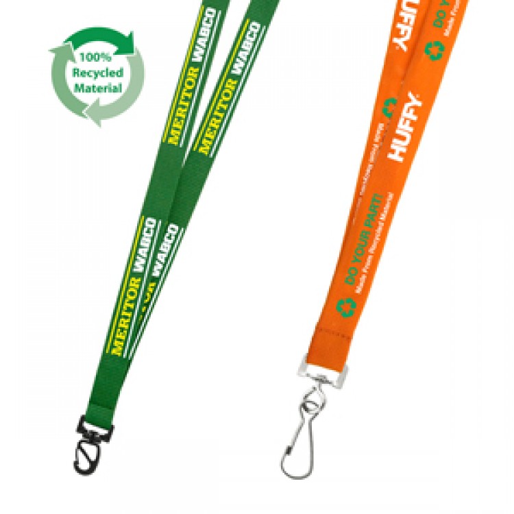 High Caliber 19mm Euro Soft Lanyard Recycled Lanyard