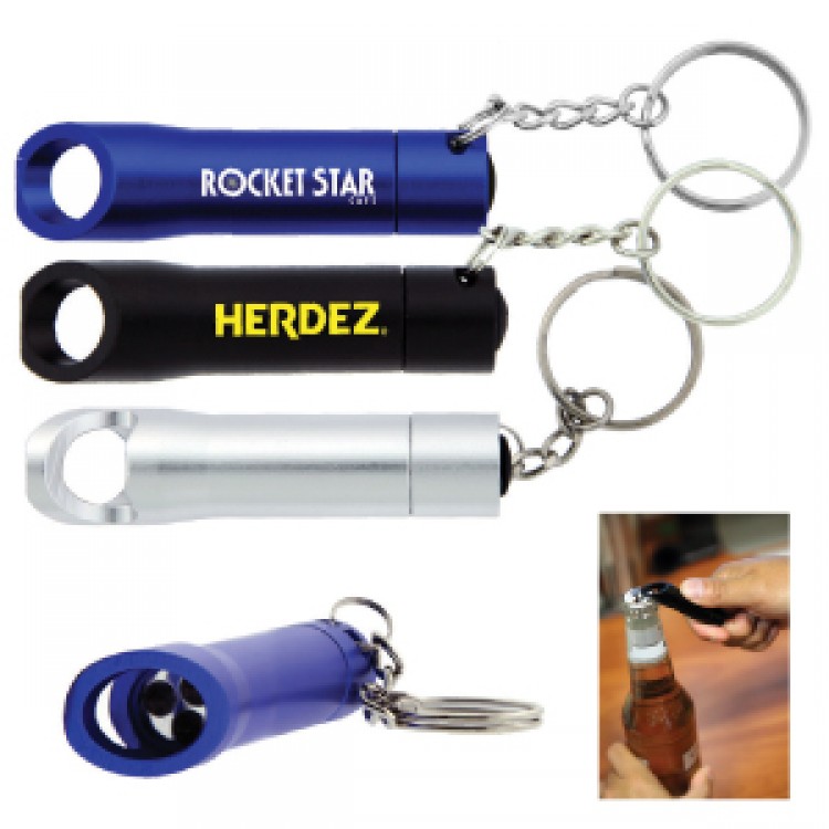 High Caliber The Pop Light Bottle Opener Keychain