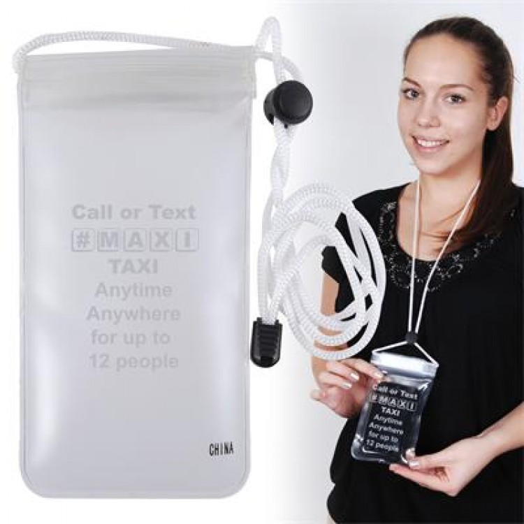 Logo Line Waterproof Pouch with Neck Cord | LL0773