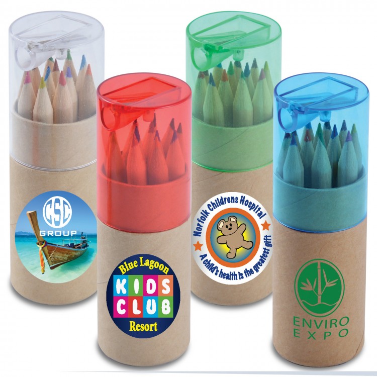 Coloured Pencils in Cardboard Tube