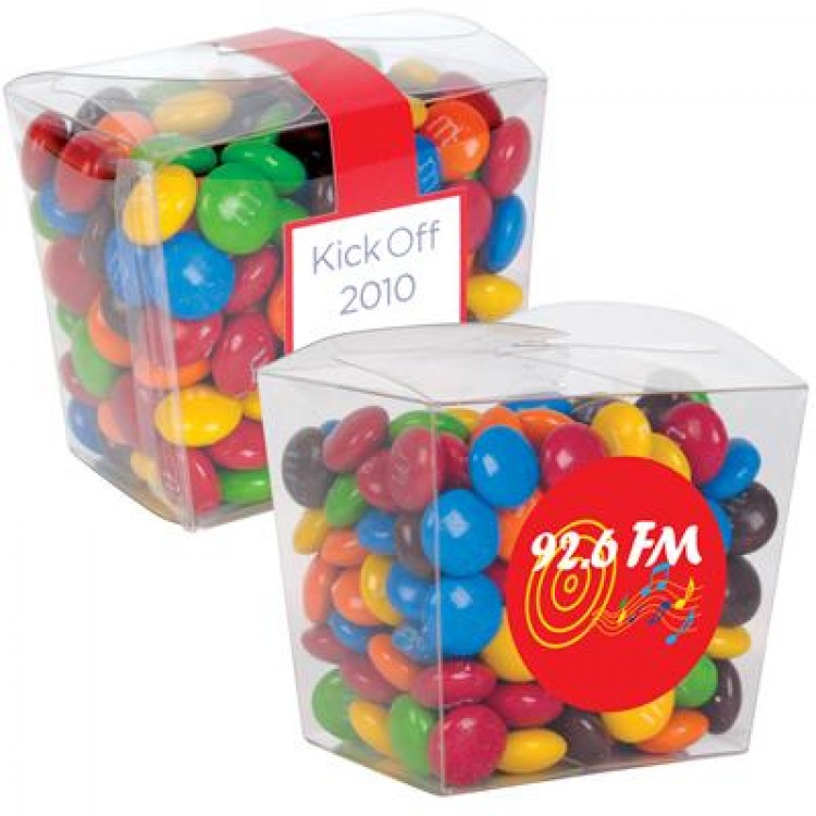 Logo Line M&M's in Clear Mini Noodle Box | LL33022