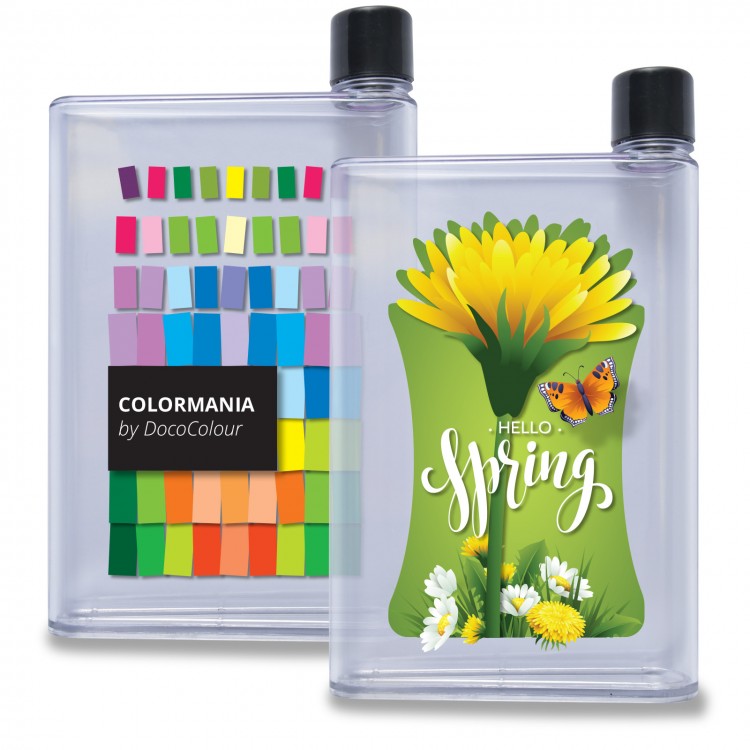 Transparent Flat Drink Bottle - 500ml