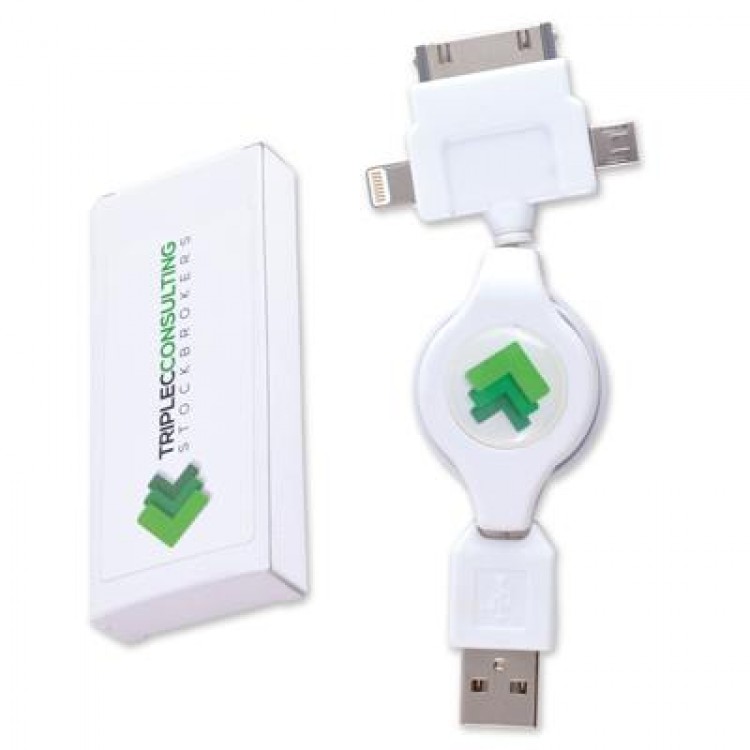 Logo Line Zippy 3 Way Cable | LL9078