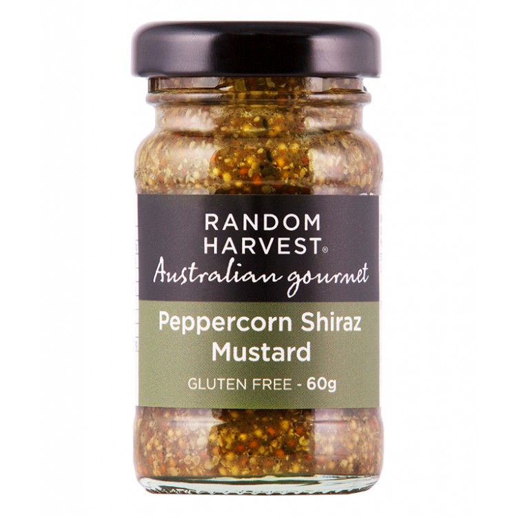 Random Harvest Peppercorn Shiraz Mustard 60g