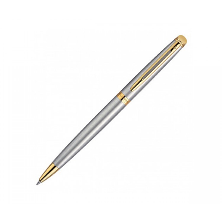 Waterman Hemisphere Ballpoint Pen - Brushed Stainless GT