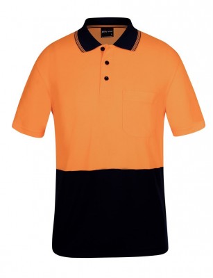 Hi Vis S/S Bamboo Back Polo