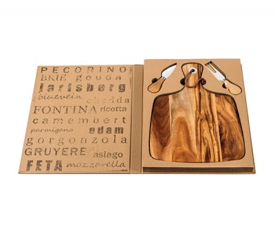 Acacia Cheeseboard & Knife Set