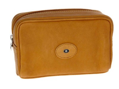Europa Brands Hans Kniebes Dresden Leather Toiletry Bag