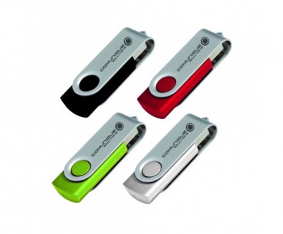 Locally Stocked Folding USB 2.0 Flash Drive - 4GB