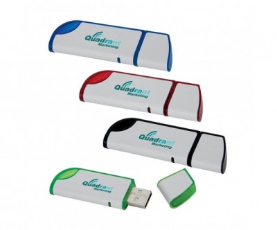 Slanted USB 2.0 Flash Drive - 2GB