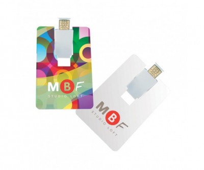 Flip Card USB 2.0 Flash Drive - 8GB