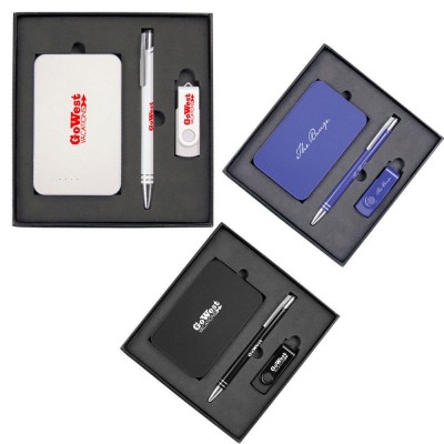 the-range-gift-set-with-charger-4gb-lacquered-rotate-flash-drive-hawk-pen