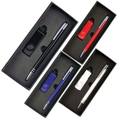 the-range-gift-set-with-4gb-lacquered-rotate-flash-drive-&-hawk-pen