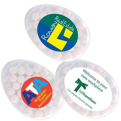 Logo Line Egg Shape Sugar Free Breath Mints | LL062