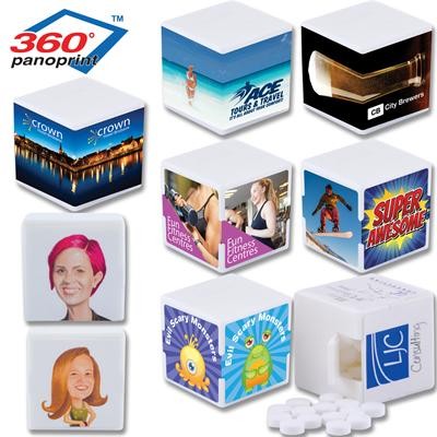 Logo Line White Cube Breath Mints | LL079