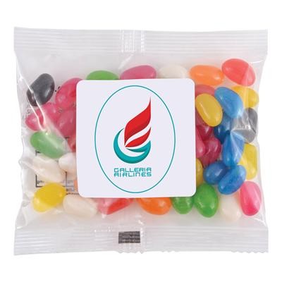 Logo Line Assorted Colour Mini Jelly Beans in 60 Gram Cello Bag | LL31470