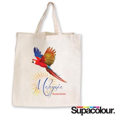 Logo Line Supa Shopper Short Handle Calico Bag - 130 GSM | LL503