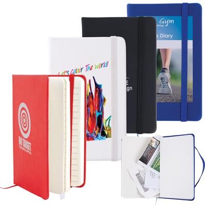 Logo Line Notebook with Elastic Closure / Expandable Pocket | LL5099 