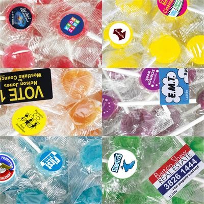 Logo Line Corporate Colour Lollipops | LL560