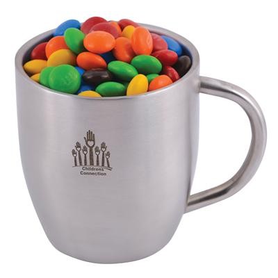 Logo Line M&M's in Stainless Steel Double Wall Curved Mug | LL8641