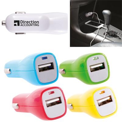 Logo Line Single USB Outlet Car Charger | LN0008