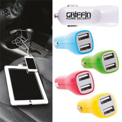 Logo Line Dual USB Outlet Car Charger | LN0009