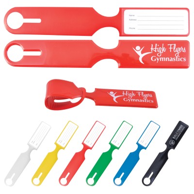 Shiny PVC Self Locking Luggage Tag