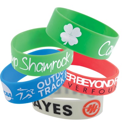 25mm Wide Silicone Wrist Band