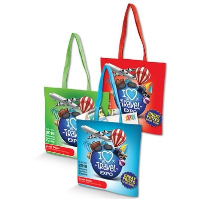 Logo Line Cotton Tote Bag with Full Colour Design - 170GSM | LN535