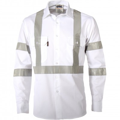 Rta Night Worker White Shirt With Csr R/tape