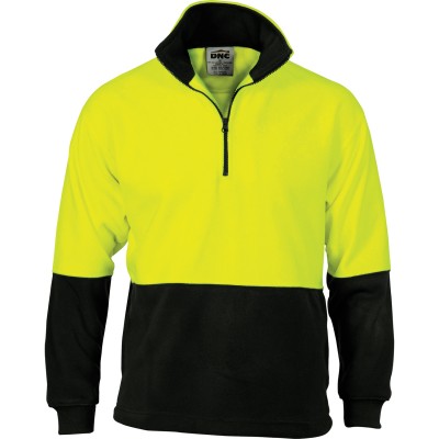 HiVis Two Tone 1/2 Zip Polar Fleece