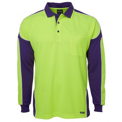 Hi Vis L/S Arm Panel Polo
