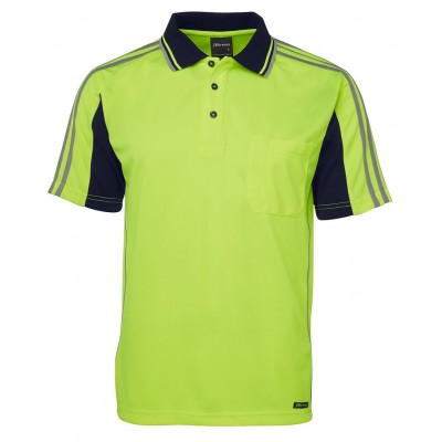 Hi Vis S/S Arm Tape Polo