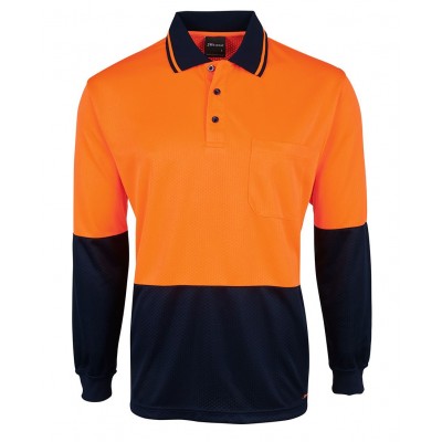 Hi Vis L/S Jacquard Polo