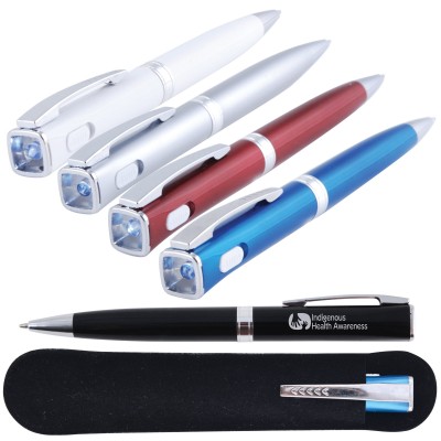 LED Torch Ballpoint Pen