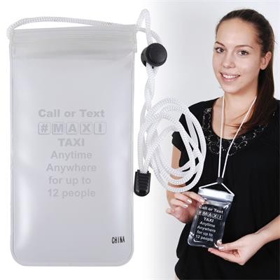 Logo Line Waterproof Pouch with Neck Cord | LL0773