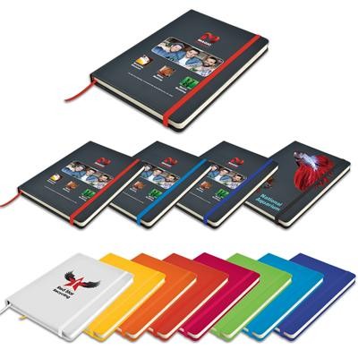 Logo Line Venture A5 PU Notebook with Elastic Closure | LL5087 