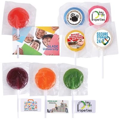 Logo Line Assorted Colour Mega Lollipops | LL570