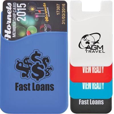 Logo Line Silicone Mobile Phone Wallet | LL9113