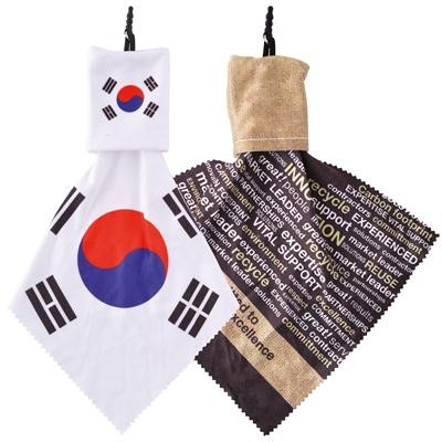 Logo Line Custom Superior Hi Microfibre Lens Cloth in Pouch with Phone Jack | LN0704