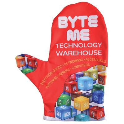Logo Line Custom Superior Hi Microfibre Cleaning Mitten | LN0712