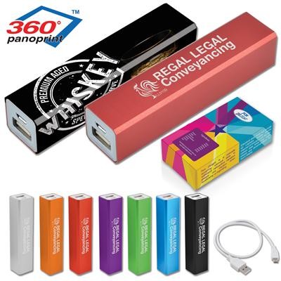 Logo Line Aluminium Velocity Mobile Phone Power Bank | LN9109
