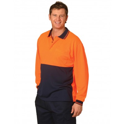 Winning Spirit High Visibility Long Sleeve Polo